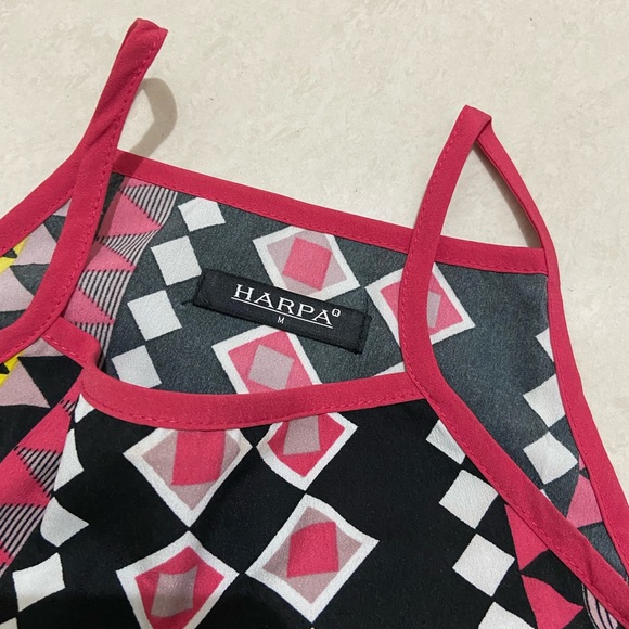 Harpa Women Multicoloured Lightweight Printed Top S/M - Picture 8 of 10